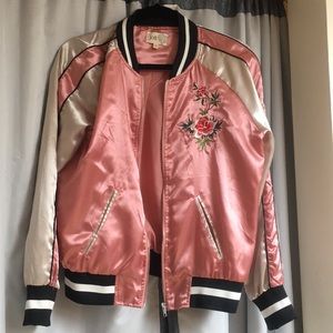 Satin look jacket